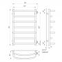 Полотенцесушитель Laris Евромикс П7 450 х 700 б/в 1" мц 600