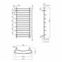 Водяной полотенцесушитель Lidz Standard (CRM) РЛС D32/20х1/2