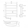 Полотенцесушитель Laris Евромикс П5 Э 450 х 500 73207025