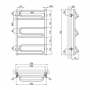 Водяной полотенцесушитель Lidz Zigzag (CRM) D32/20х1/2