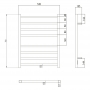 Полотенцесушитель электрический Qtap Evia 11113S WHI