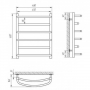 Полотенцесушитель Laris Микс П6 450 х 600