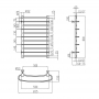 Водяной полотенцесушитель Lidz Standard (CRM) РЛС D32/20х1/2