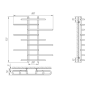 Полотенцесушитель Этюд П9 800 х 900 71207168