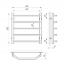 Полотенцесушитель Laris Виктория П5 450х500 мм
