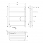 Полотенцесушитель Laris Зебра Стандарт ЧК5 500 х 660 Э  (75201039)
