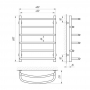 Полотенцесушитель Laris Евромикс П6 Э 450x600 (73207094)