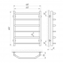 Полотенцесушитель Laris Виктория П6 450х600 Правый