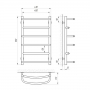 Полотенцесушитель Laris Еврофлеш П6 400 х 700