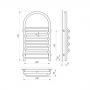 Полотенцесушитель Laris Лиана П 400 х 770