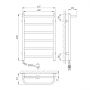 Полотенцесушитель Laris Прайм ЧК6 400 х 600 Э (75201023)