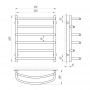 Полотенцесушитель Laris Евромикс П6 500x600 (71207523)