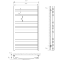Полотенцесушитель Laris Классик Премиум П11 500 х 900 Электро Правая