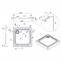 Душевой поддон Q-tap Unisquare 308815