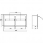 Бумагодержатель встраиваемый двойной Emco System 2 3500 000 02