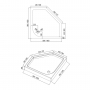 Душевой поддон Eger Iris 100x100 599-143/2