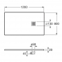 Поддон для душевой кабины ROCA TERRAN 120x80см AP1014B032001640