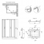 Душевая кабина Lidz Wawel SC100x80.SAT.LOW.TR