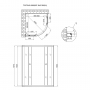 Душевая кабина Lidz Latwa SC90x90.SAT.HIGH.FR, стекло Frost 4 мм без поддона