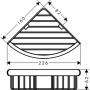 Угловая корзинка hansgrohe Logis Universal 41710000, хром