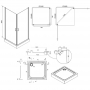 Набор Q-tap душевая кабина Gemini CRM1099SC6 Clear + поддон Unisquare 309915