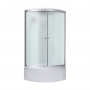 Набор Lidz душевой бокс Tani SB90x90.SAT.HIGH.FR, стекло Frost 4 мм + поддон с панелью Kupala