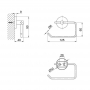 Держатель для туалетного паперу SW 22-104CRM