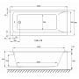 Ванна акрилова Volle Solo 150x70 1210.001570