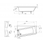 Акриловая ванна Ravak 10° 160x95 L