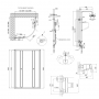 Готове рішення Qtap 6: Душ. кабіна півкругла, 90x90 + Душ. панель + Змішувач для душу