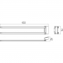 Полотенцедержатель поворотный 42 см TD 340.00
