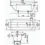 Ванна стальная Kaldewei Saniform Plus 170x70 (111800010001)