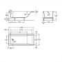 Ванна Roca Easy 170x75 (A248192000), с ножками