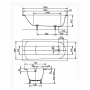 Ванна стальная Kaldewei Saniform Plus 160 х 75 см