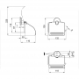 Держатель для туалетной бумаги Lidz (CRM)-115.03.01