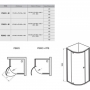 Душевой уголок полукруглый Ravak поворотный Ravak Pivot PSKK3-80 сатин+транспарент