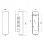 Диспенсер для жидкого мыла Qtap Davcovac mydla DM350CS1