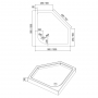 Душевой поддон Eger Iris 90x90 599-142/2