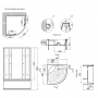 Душевая кабина Lidz Latwa SC90x90.SAT.HIGH.TR