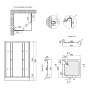 Душевая кабина Lidz Wawel SC90x90.SAT.LOW.TR