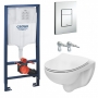 Инсталляция Grohe Rapid SL 38772001 + подвесной унитаз Roca Victoria Rimless A34H398000