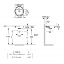 Умывальник врезной Roca Gap Round 40 см A3270Y4000