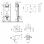 Набор Qtap инсталляция 4 в 1 с панелью смыва Nest (QT0133M425 + QT0111M11110W) + унитаз с сиденьем Tern QT1733052ERW