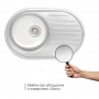 Кухонная мойка Qtap 7750 Satin 0,8 мм (QT7750SAT08)