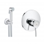 Комплект инсталляция Grohe Rapid SL 38827000 + унитаз с сиденьем Qtap Swan QT16335178W + набор для гигиенического душа со смесителем Grohe BauClassic 2904800S