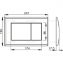 Кнопка управления AlcaPlast M273, блестящая-матовая 590x390x240