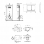 Набор Qtap инсталляция 4 в 1 с панелью смыва Nest (QT0133M425 + QT0111M06028CRM) + унитаз с сиденьем Virgo QT1833051ERW