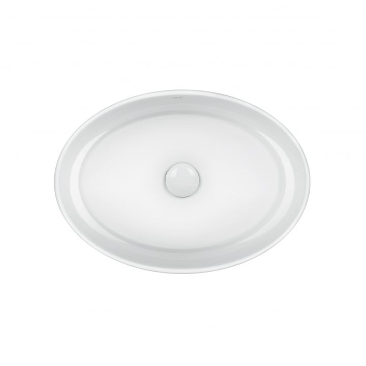 Раковина-чаша Qtap Kolibri 500x360x140 White с донным клапаном QT10113054W