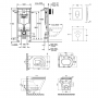 Набор инсталляция 4 в 1 Grohe Rapid SL 38721001 + унитаз с сиденьем Qtap Scorpio QT1433053ERMB