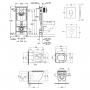 Набор инсталляция 4 в 1 Grohe Rapid SL 38722001 + унитаз с сиденьем Qtap Robin QT13332141ERMB